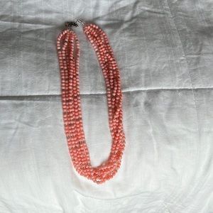 Pink beaded necklace